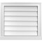 Ekena Millwork Vertical Surface Mount PVC Gable Vent w/ 2"W x 2"H , Brickmould Sill Frame, 22"W x 20"H GVPVE22X2003SN - alternate 1
